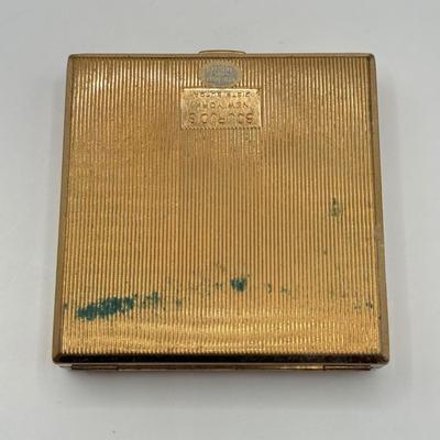 LOT 191J: Vintage Gold Tone Compacts