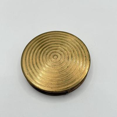 LOT 191J: Vintage Gold Tone Compacts