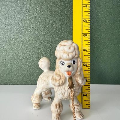 Vintage Trio Ceramic Bisque Poodles