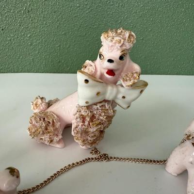 Vintage Kitsch 1960’s Pink Spaghetti Poodles