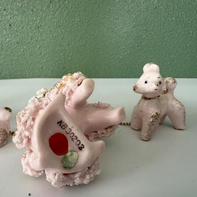 Vintage Kitsch 1960’s Pink Spaghetti Poodles