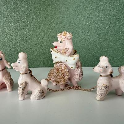 Vintage Kitsch 1960’s Pink Spaghetti Poodles