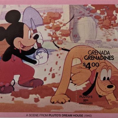   Pluto's 50th Anniversary Souvenir Stamp Sheet