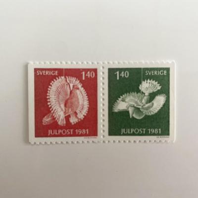 1981 Sweden set of 2 stamps