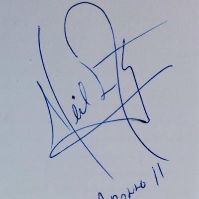 Neil Armstrong signature slip