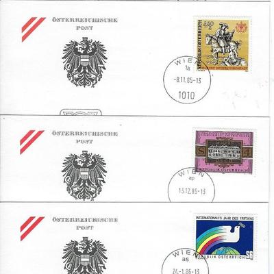 Austria First Day Covers