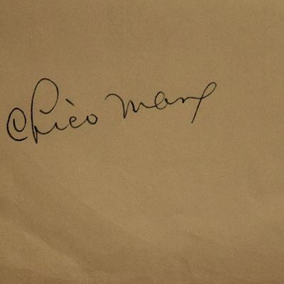 Chico Marx signature slip