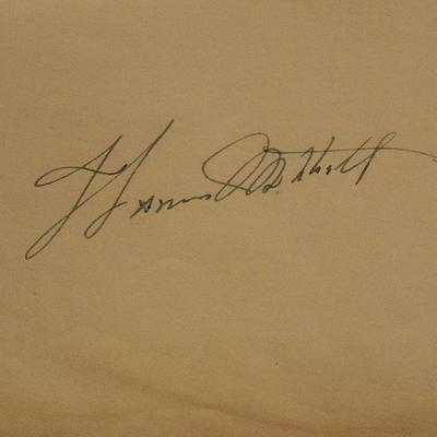 Gone With The Wind Thomas Mitchell signature slip