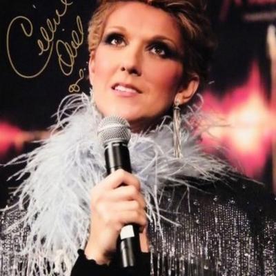 Celine Dion signed promo photo 