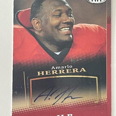 Amarlo Herrera signed autograph card 