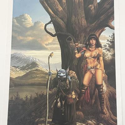 Ancients & Innocents  - Journey to the Gathering Art Print by Larry Elmore 