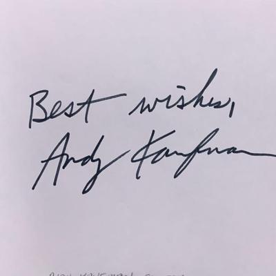 Andy Kaufman original signature