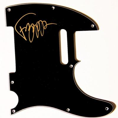 Frank Zappa signed pickguard 