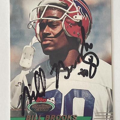 Buffalo Bills Bill Brooks 1993 Topps #227 signed trading card 
