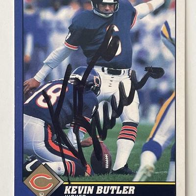 Chicago Bears Kevin Butler 1991 Score #29 signed trading card 