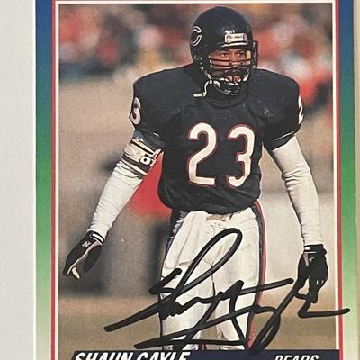 Chicago Bears Shaun Gayle 1990 Score #431 signed trading card 