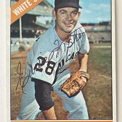 Chicago White Sox Eddie Fisher 1963 Topps signed trading card