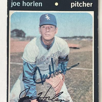 Chicago White Sox Jay Horlen signed trading card