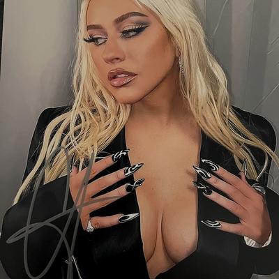 Christina Aguilera Signed Photo
