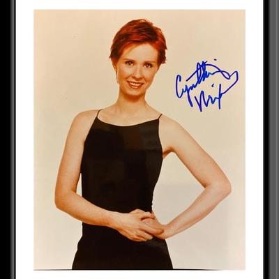 Cynthia Nixon signed photo. 8X10 Inches