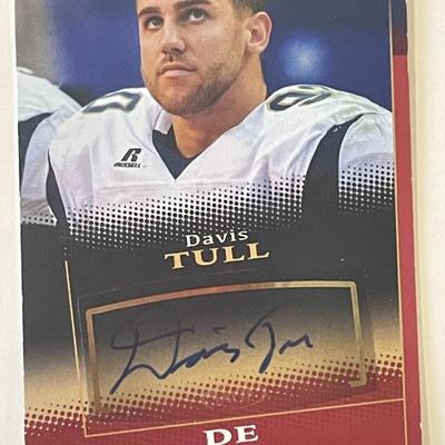 Davis Tull signed autograph card