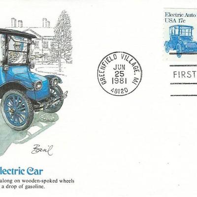 Detroit Electric Car FDC