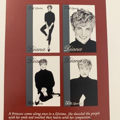 Diana Princess of Wales commemorative stamp set