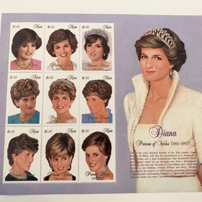 Diana Princess of Wales commemorative stamp set