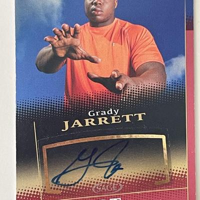 Grady Jarrett signed 2015 Sage Hit  #A50 trading card