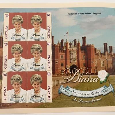 Guyana Diana Princess of Wales commemorative stamp set