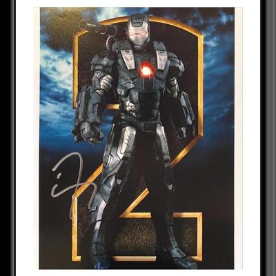 Iron Man 2  Signed Movie Photo Autographed by Don Cheadle. 8X10 Inches