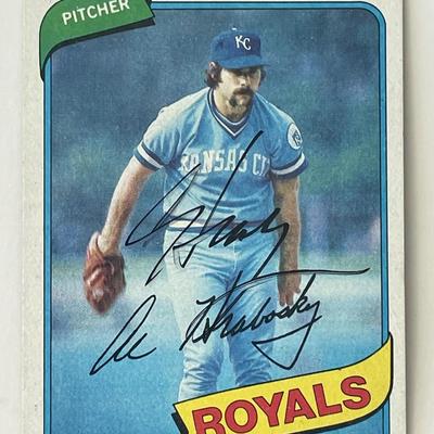 Kansas City Royals Al Hrabosky signed 1980 Topps #585 trading card