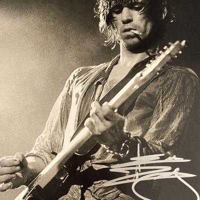 Rolling Stones Keith Richards signed photo