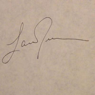 Lana Turner signature slip