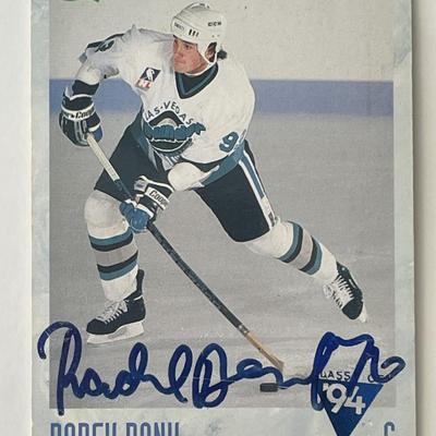 Las Vegas Thunder Radek Bonk 1993 Classic Games signed trading card 