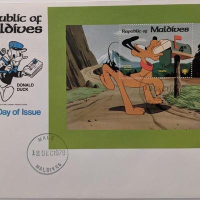 Maldives 1979 Pluto Souvenir First Day Cover