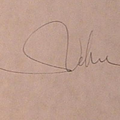Marlene Dietrich signature slip 