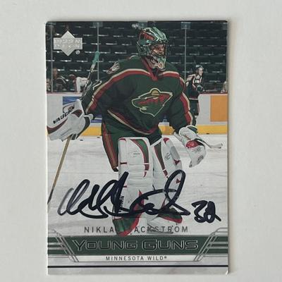 Minnesota Wild Nicklas Bäckström 2006 Upper Deck #220 signed trading card 