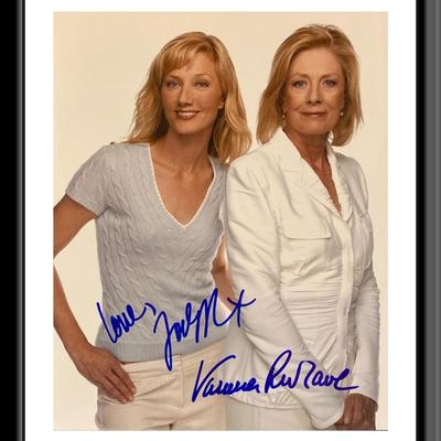 Nip/Tuck signed photo autographed by Joely Richardson and Vanessa Redgrave. 8X10 Inches