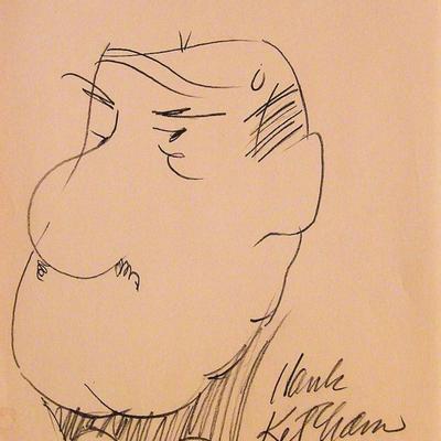 Denis the Menace sketch signed by Hank Ketcham