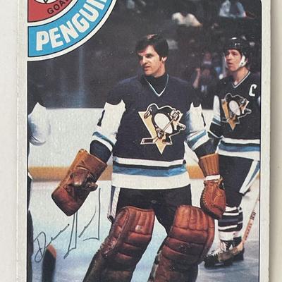Pittsburgh Penguins Denis Herron 1978 Topps #172 signed trading card 