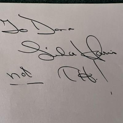 Planet of the Apes linda harris autograph