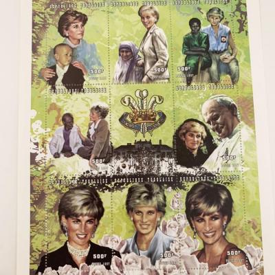 Princess Diana commemorative stamp set