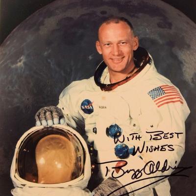 Buzz Aldrin signed photo