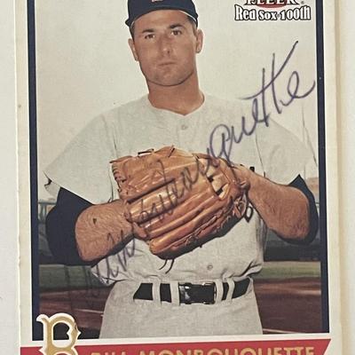 Red Sox Bill Monbouquette 2001 Fleer #20 signed trading card