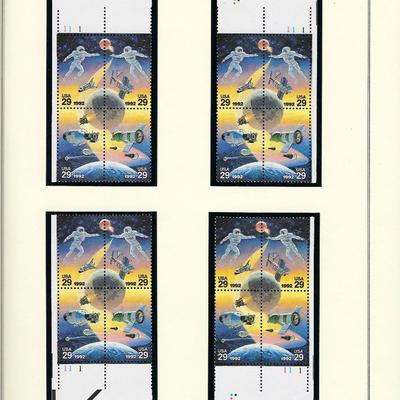 Space stamps collector's sheet 