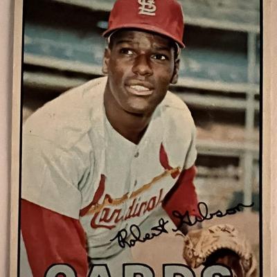 St. Louis Cardinals Bob Gibson baseball trading card
