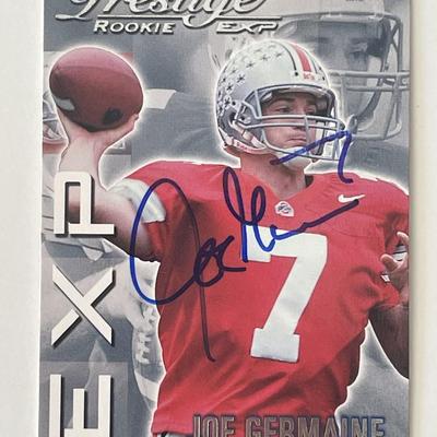 St. Louis Rams Joe Germaine 1999 Playoff #16 signed trading card 