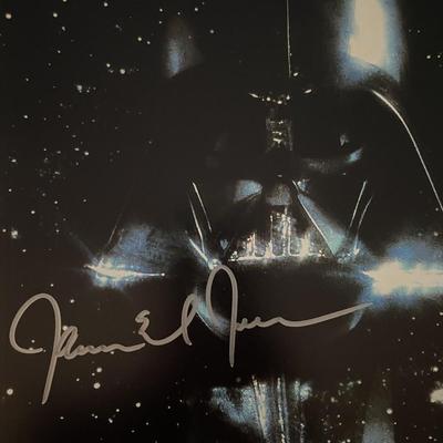 Star Wars Darth Vader James Earl Jones signed movie photo
