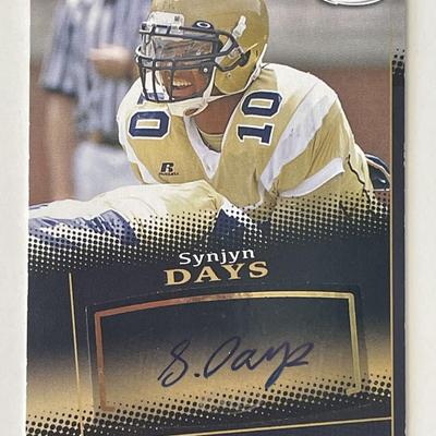 Synjyn Days signed 2015 Sage Hit #A30  trading card